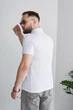 Поло с молнией белое 3XL - изображение 3
