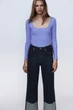 Боди - кофта от zara голубая - М - изображение 1