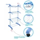 Многоярусная сушилка для белья до 50 кг Garment Rack With Wheels (172х73х64 см) - изображение 3