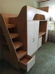 Кровать-чердак со столом, шкафом и полками для детей Fmebel Сиэтл 80х190 - изображение 10