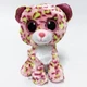 Детская мягкая игрушка Леопард Лейни Глазастик TY Beanie Boo's плюшевый розовый 18 см 255215243 - изображение 1