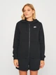 Толстовка на молнии утепленная с капюшоном женская Nike W Nsw Club Flc Fz Hoodie Std DQ5471-010 L Black/White (196149264998) - изображение 1
