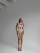 Нежный Соблазнительный комплект женского нижнего белья 2120/3 белый Simply sexy L - изображение 2
