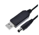 Кабель живлення USB - DC 5.5х2.1 мм з перетворювачем 5v - 12v для роутера, Т2 (1м) - зображення 2