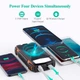 Портативное зарядное Solar Power Bank with LED light 20000mAh PN-W20S IPX4 2xUSB/Type-C 18W/3A PD/QC Qi - изображение 3