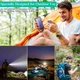 Портативное зарядное Solar Power Bank with LED light 20000mAh PN-W20S IPX4 2xUSB/Type-C 18W/3A PD/QC Qi - изображение 7