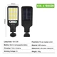 Вуличний ліхтар на стовп Sensor Street Lamp JY-616-4 сонячна батарея світлодіодний - зображення 3