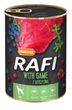 Консерва для дорослих собак Dolina Noteci RAFI паштет дичина, лохина і журавлина, 400 г - зображення 1