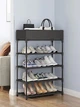 Органайзер для взуття Shoe Rack YH9806 на 5 Чорний Полок - зображення 3