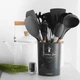 Набор кухонных принадлежностей TOPA Kitchen Set 12 предметов Силиконовый Серый - изображение 7