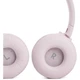 Бездротові навушники накладні JBL Tune 660NC Pink (JBLT660NCPIK), закриті, активне шумопозаглуш-я., 44 години автономно. роботи, що складаються, голос. керув-ня - зображення 5
