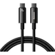 Кабель Baseus Tungsten Gold Fast Charging Data USB-C to USB-C 240W 3m Black (CAWJ040201) [90240] - изображение 1