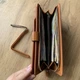 Большое портмоне на кнопке Baellerry Рыжий (w020-3) - изображение 4