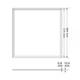 Потолочный LED светильник ETRON ART 1-EMP-790 48W 5000K квадратная рамка - изображение 4