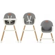Стульчик для кормления MoMi Flovi dark grey (KRKA00020) - изображение 8
