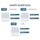 Комплект постельного белья ТЕП двуспальный 180x215 см Happy Sleep Duo Morning Star Ранфорс (2-04010_26639) - изображение 3