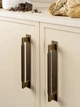 Меблева ручка VIEFE Arpa Plate 230х192x25 антична латунь (0588.192.L623) - зображення 2