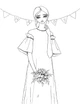 Фешн-розмальовка #girls#fashion#flowers (английською мовою) - зображення 2