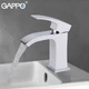 Змішувач для умивальника GAPPO G1007-8, білий/хром - изображение 3
