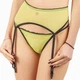 Пояс для панчохів жіночий з сіточки Felisiya Lingerie Салатовий 303-3334x170 S - зображення 1