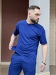 Костюм чоловічий Intruder Loud комплект футболка та штани з двонитки вільної посадки з кишенями синій/3XL - зображення 3