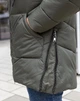 Женская зимняя куртка с капюшоном MODA 100017 48 Хаки (М-100017/2 A ) - изображение 8