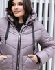 Женская зимняя куртка с капюшоном MODA 100017 50 Графитовый (М-100017/3 B ) - изображение 3