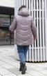 Женская зимняя куртка с капюшоном MODA 100017 50 Графитовый (М-100017/3 B ) - изображение 5