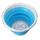 Ультразвуковая портативная мини стиральная машина со складным ведром Ultrasonic Turbine Wash 200об/мин USB + ведро 10л - изображение 1