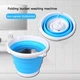 Ультразвуковая портативная мини стиральная машина со складным ведром Ultrasonic Turbine Wash 200об/мин USB + ведро 10л - изображение 8