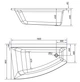 Ванна акрилова Cersanit Virgo Max 160x90см (S301-132) - зображення 2