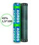 Сетка для затенения 45-50% 1,5*100 усиленная "AGROS" - изображение 1