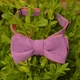 Галстук-бабочка Bow Tie House Basic льняная двухсторонняя (персиковый;фиолетовый) 05947 - изображение 3