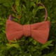Галстук-бабочка Bow Tie House Basic льняная двухсторонняя (персиковый;фиолетовый) 05947 - изображение 5