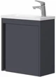 Тумба подвесная DEVIT Small 50 c умывальником 063050A антрацит - изображение 4