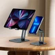 Держатель для телефонов и планшетов Baseus LUSZ000113 Desktop Biaxial Foldable Metal Stand (for Tablets 13") grey - изображение 8