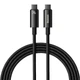 Кабель Baseus CAWJ040101 Type-C to Type-C Tungsten Gold Fast Charging Data Cable |200см, 240W| black - изображение 1