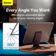 Держатель для телефонов и планшетов Baseus LUKP000013 Foldable Metal Desktop Holder |6.7-12.9"|grey - изображение 15