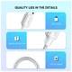 Дата кабель USB 2.0 AM to Type-C 1.5m 3.0A 18W US288 White Ugreen (60132) - изображение 3