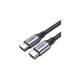 Дата кабель USB-C to USB-C 2.0m US261 18W Round Cable Nickel Plating Aluminum Shell Black Ugreen (50152) - зображення 1