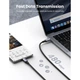 Дата кабель USB 2.0Type-C to Type-C 3.0m 5A 100W US316 Black Ugreen (90120) - изображение 3
