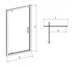 Дверцята душової кабіни Cersanit Zip Pivot 80x190см (S154-005) - зображення 2