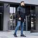 Мужская куртка большого размера зимняя UF-fashion 78-к - двл DV MEN'S 52 черный - изображение 6