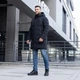 Зимова куртка чоловіча великого розміру UF-fashion 80 - двл DV MEN'S 64 чорний - зображення 3