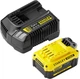 Зарядное устройство и 1 аккумулятор Stanley FATMAX SFMCB14M1 - изображение 1