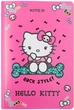 Блокнот Kite Hello Kitty подвійна пластикова обкладинка А5+ 40 аркушів у клітинку Рожевий (HK23-460) - зображення 1