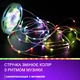 Светодиодная LED гирлянда лента музыкальная 10 метров RGB 5050 NAZIM с Bluetooth микрофон водостойкая без клейкой основы от USB - изображение 3