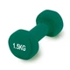 Гантель вінілова PowerPlay 4125 Achilles 1.5 кг. Зелена (1шт.) - изображение 2