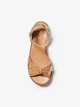 Босоножки женские Michael Kors Ripley Pebbled Leather Espadrille Sandal (размер: 35,5 / US 6) 22,5 см арахис - изображение 3