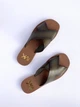 Слайды женские Michael Kors Glenda Burnished Leather Slide sandal (размер: 37) - изображение 3